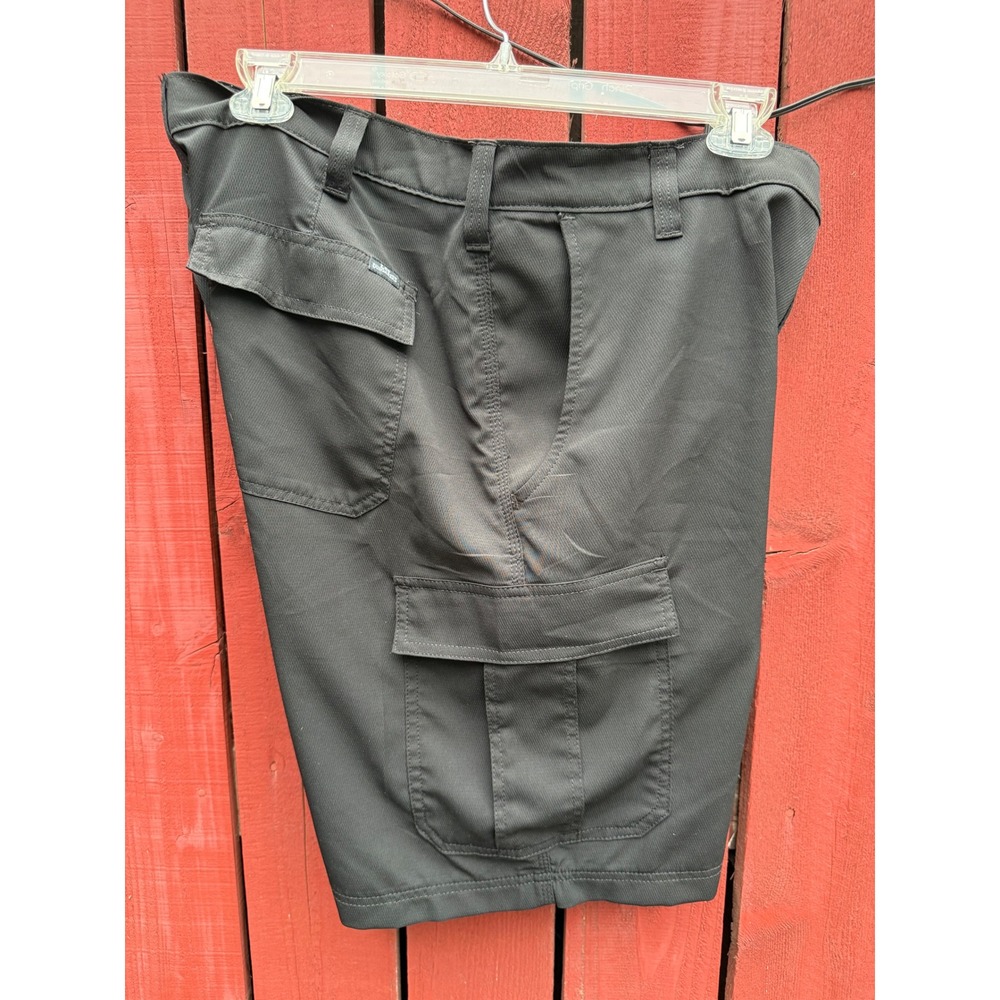 Lee Dungarees Men's 36 Black Cargo Shorts Work Utility Carpenter 100% Polyester